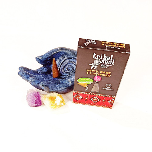 Conuri Parfumate Tribale - Salvie Albă și Lavandă