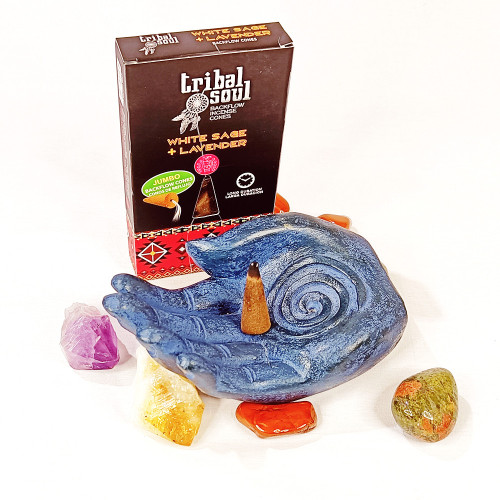 Conuri Parfumate Tribale - Salvie Albă și Lavandă