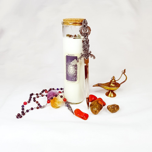 Lumânare de ritual pentru prosperitate