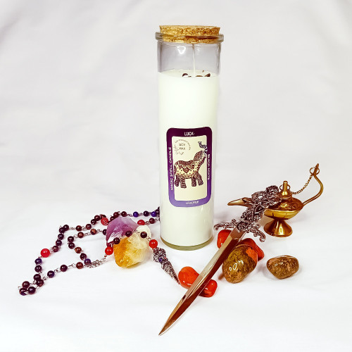 Lumânare de ritual pentru atragerea norocului