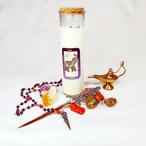 Lumânare de ritual pentru atragerea norocului