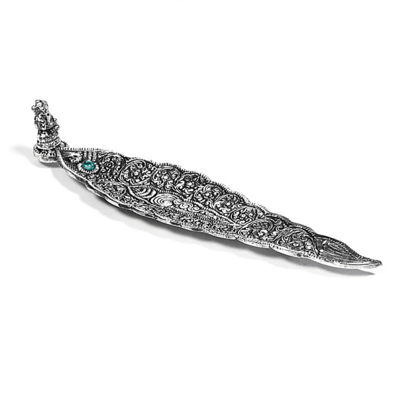 Suport bețișoare parfumate mistic argintiu