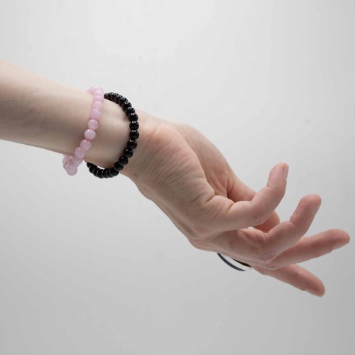 Brățara manifestare - pietre naturale - Agate Negre - Protecție