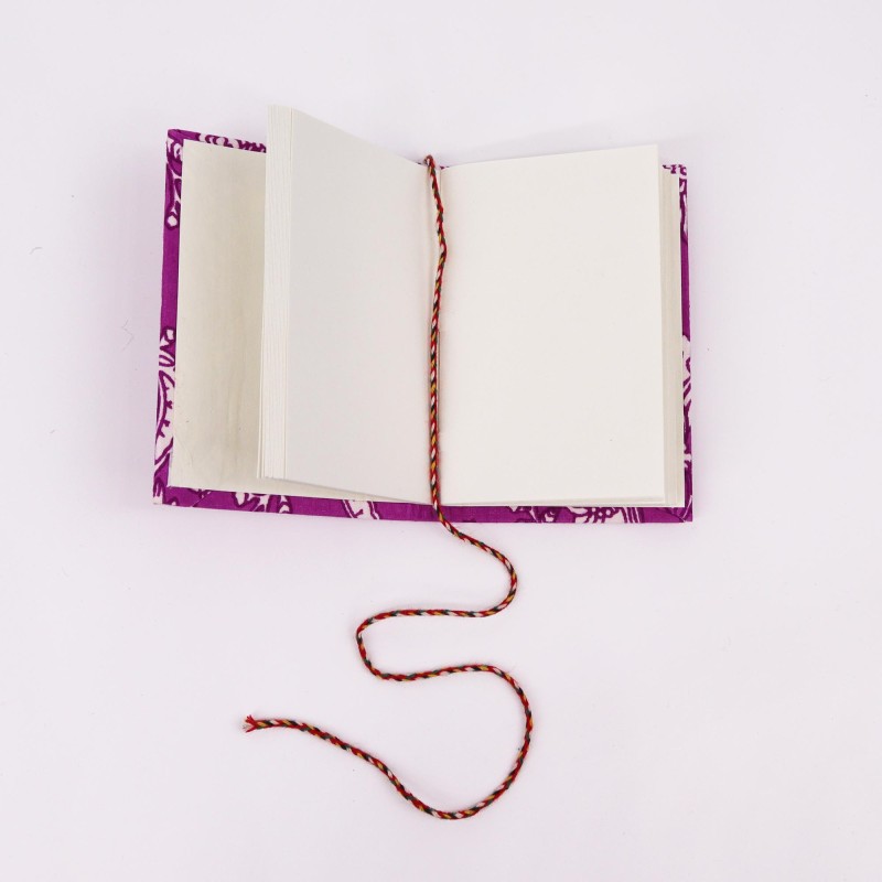 Agendă mică copertă din Bumbac - Floral