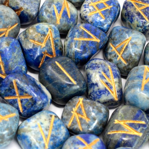 Rune magice din pietre semiprețioase Lapis Lazuli 2
