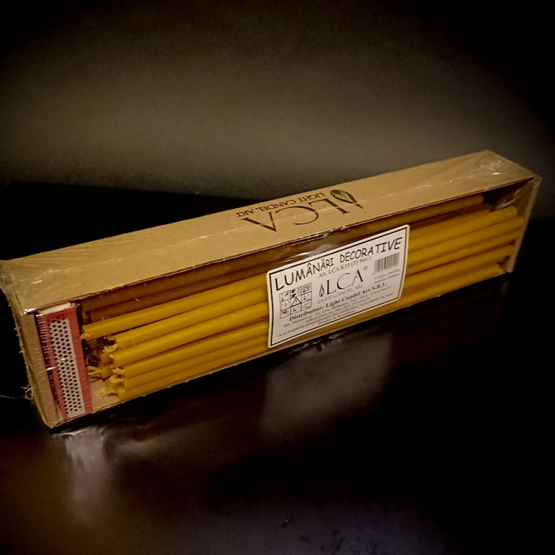 35 Lumânări subțiri ritual / decor